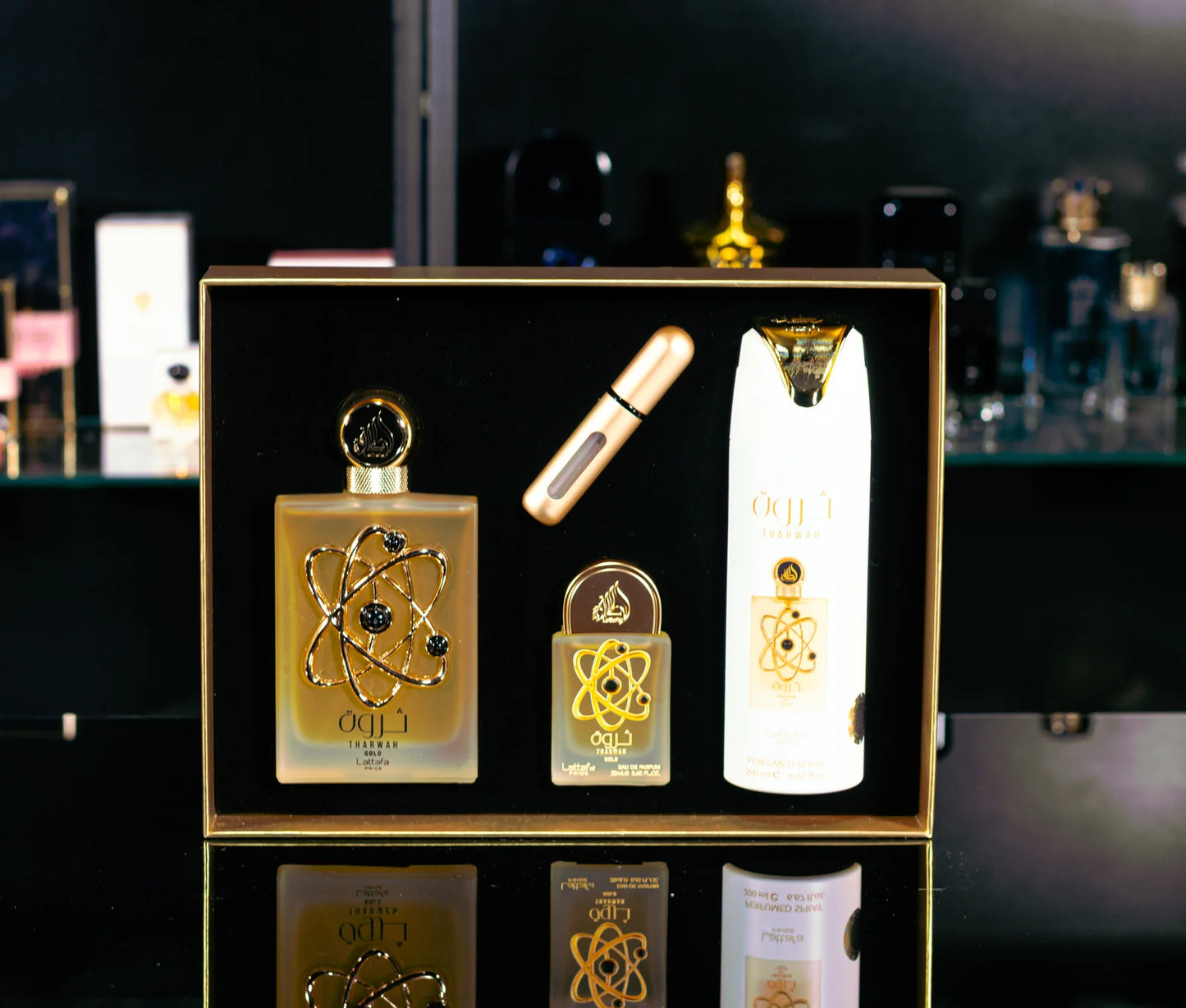 Perfume Unissex – Lattafa Tharwah Gold Gift Set