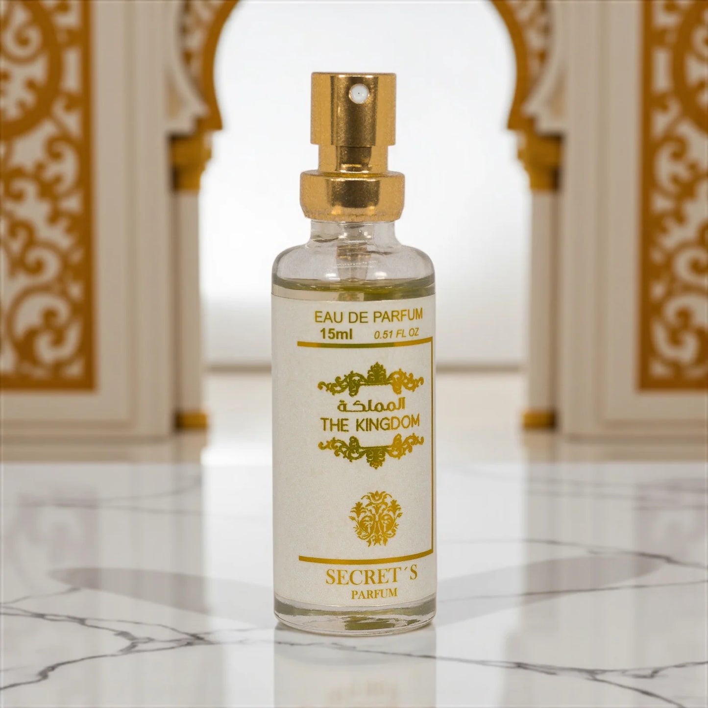 Perfume Masculino Árabe – Miniatura The Kingdom 15ml