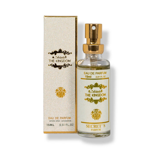 Perfume Masculino Árabe – Miniatura The Kingdom 15ml