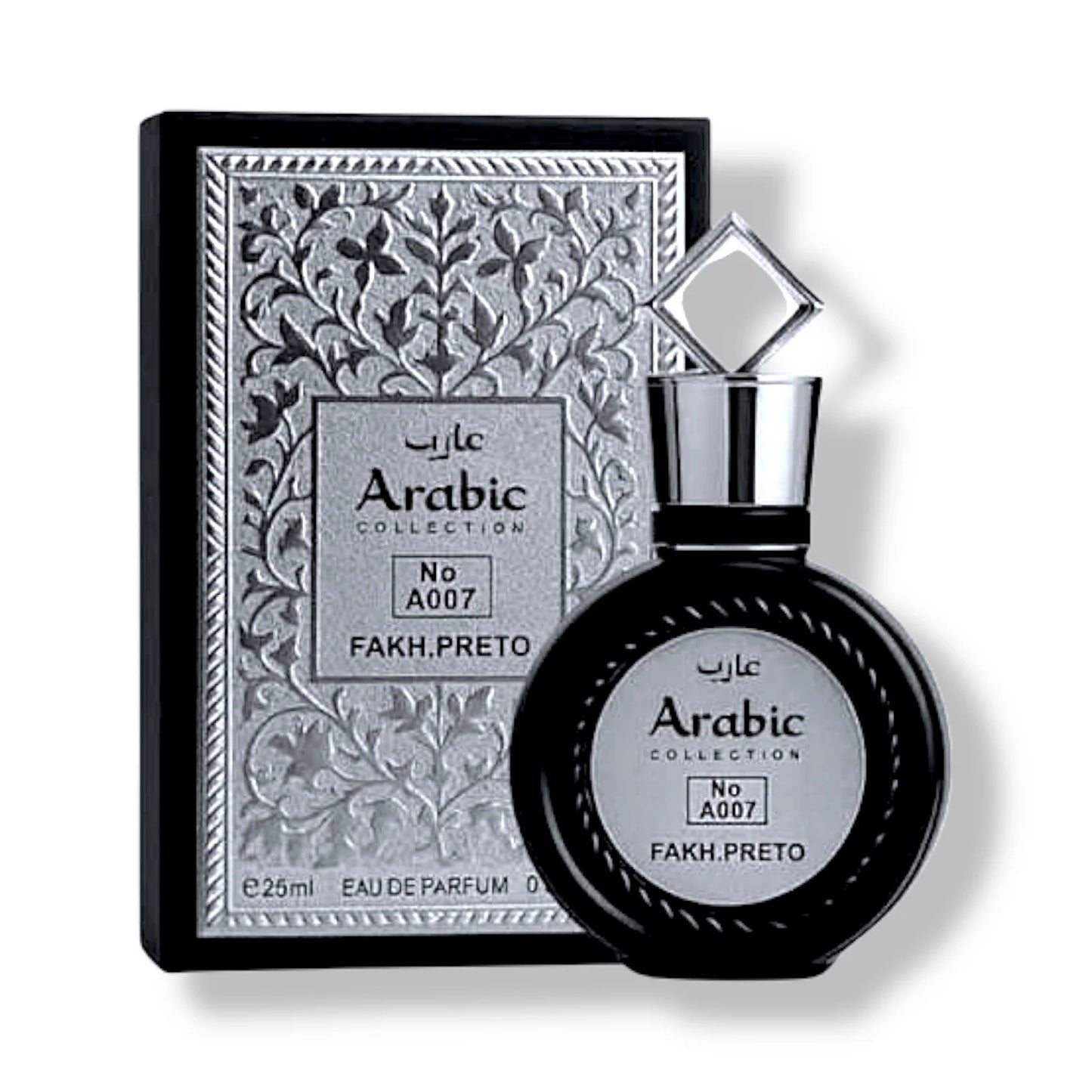 Perfume Masculino Árabe – Arabic Miniatura A007 Fakhar Silver Eau de Parfum 25ml